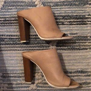 Vince Nude Mules Size 9.5